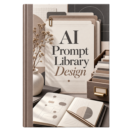 AI Prompt Library Design ebook cover